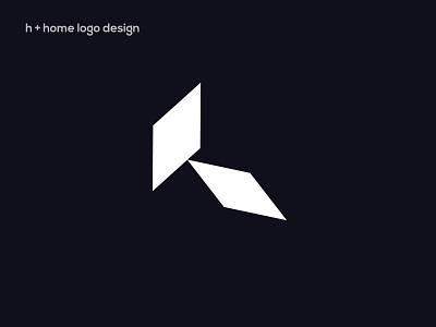 Letter h home logo design