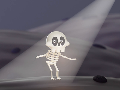 DANCING SKELETON 3d animation 3d character 3d character animation 3d dance 3d graphics 3d illustration 3d lights 3d motion 3d scene 3d skeleton 3d skeleton animation blender character animation cute cute character motion nft render skeleton animation skeleton dance