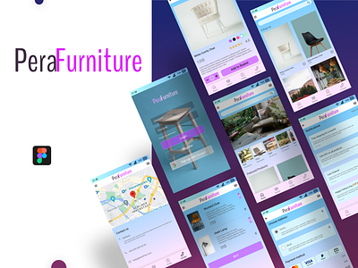 Furniture E-commerce UI/UX Design app branding design ui ux