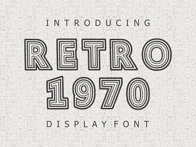 Retro 1970 Classic Vintage Font fonts retro vintage