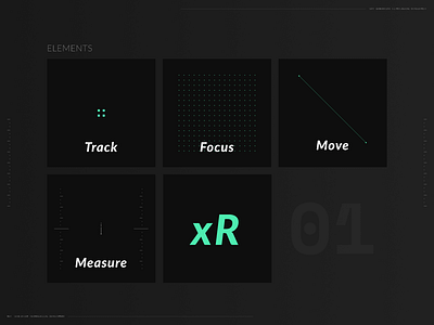 Balus - xR Design Elements branding dark design system futuristic minimal neon web