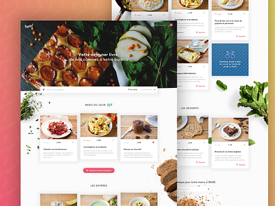 HQ Food Delivery Homepage by Aleks Faure on Dribbble