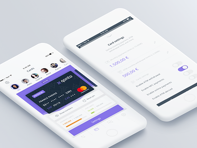 Qonto iOS App (first draft) app bank banking card qonto settings