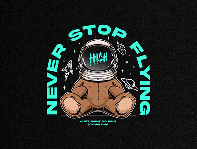 Never Stop Flying - Mascot apparel cartoon character clothing illustration mascot mascot logo merchandise streetwear t shirt t shirt design urban