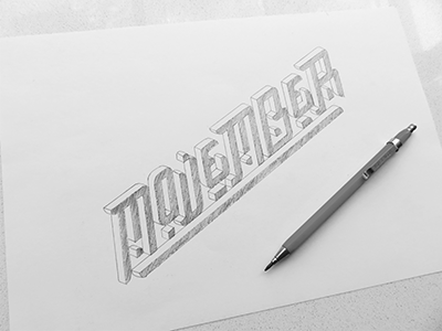 Movember Sketch custom type hand lettering lettering type typography