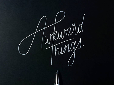 Awkward Things custom type hand lettering lettering type type design typography