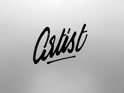 Artist brush type calligraphy custom type lettering logo logotype type typography