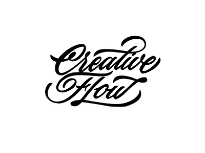 Creative Flow brush calligraphy flow hand lettering lettering script typography