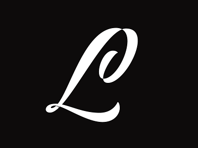 Cap L brush calligraphy flow hand lettering lettering script typography