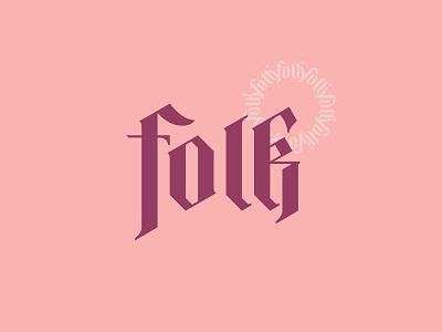 Folk calligraphy custom type lettering logo logotype type type design typography