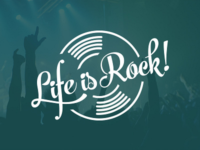 Life is Rock ! live logo music rock