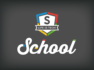 Life is Tech ! School Logo logo school vi