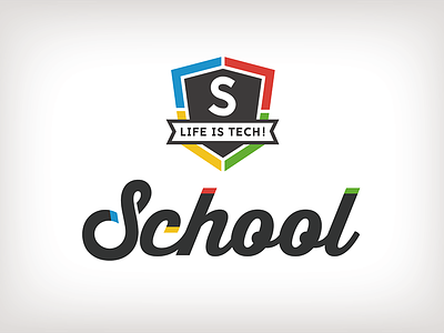 Life is Tech ! School Logo logo school