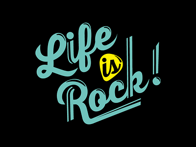 Life is Rock 2016 Logo lifeistech logo music rock sticker
