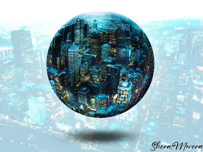 city view effects graphic design photoshop