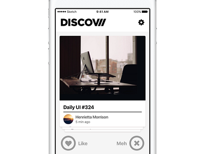 Discov Concept 1 app ios mobile ui visual design