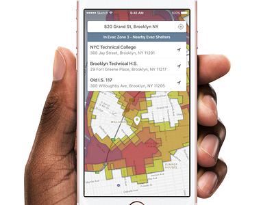 Flood Zone NYC Simplification app geolocation ios web app