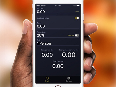 Flat Grat – Simple View app calculator ios iphone ui visual design
