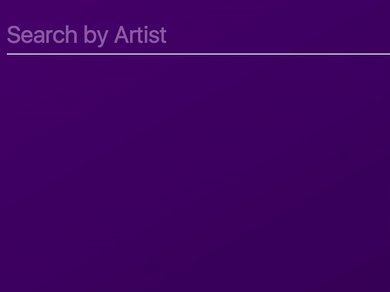 Artist Search with Images