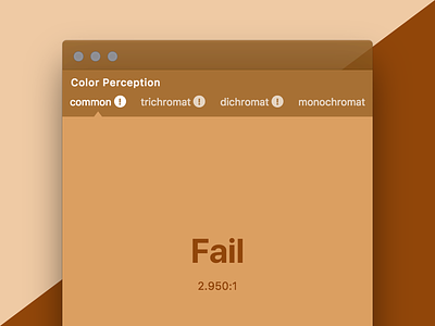 Colorific Fail Warnings accessibility app color design tool desktop electron mac tools ui ux warning