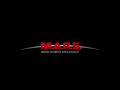 MARS Logo automotive car dark earth horizon red repairs silhouette space