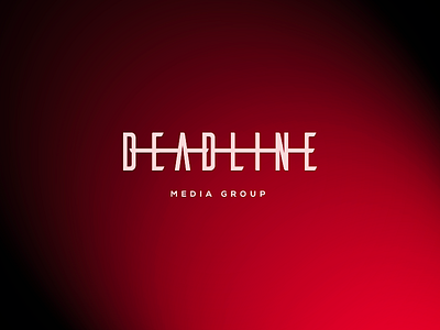 Deadline Media dark dead deadline deep line logo logotype macabre media red