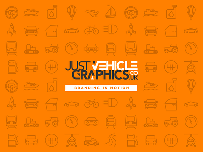 New Vehicle Graphics Branding branding bright grey logo motion orange vehicle white