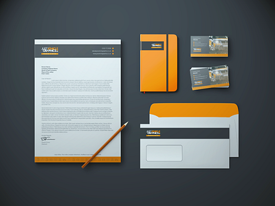Company Brand branding business card grey mock up mockup orange vehicle