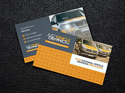 Business Cards branding business card grey mock up mockup orange vehicle