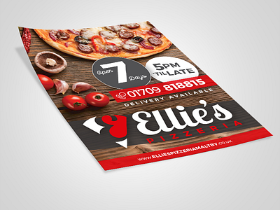 Pizza Flyer By Billy Metcalfe On Dribbble