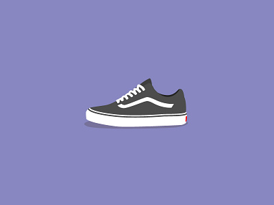 Shoe Vector black classic footwear grey purple shoes vans vector