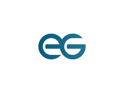 Example blue custom eg example logo monogram type