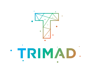 Trimad Logo flat gotham gradient light logo logos logotype logotype designer modern t logo