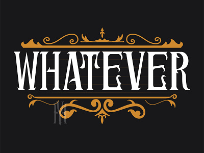 Whatever design graphic design typography vector lettering