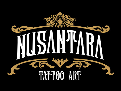 "NUSANTARA" Tattoo Art branding design graphic design lettering logo logo design typography vector lettering