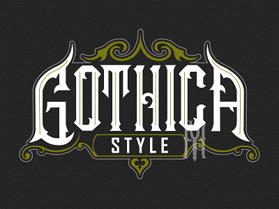 GOTHICA branding design graphic design lettering logo logotype typography vector lettering