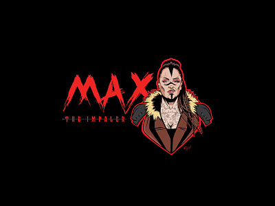 Max The Impaler sticker wrestling