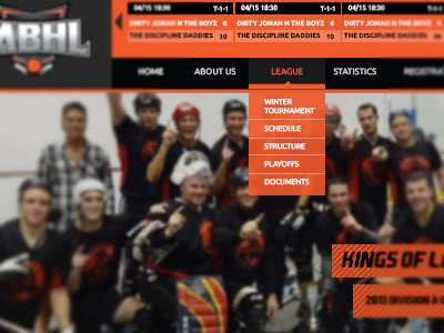 Sports WebSite orange sports website