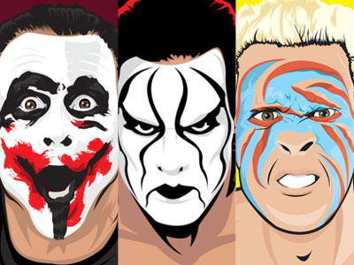 Sting sting vector wrestling wwe