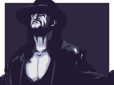 Dead Man illustration purple undertaker vector wrestling