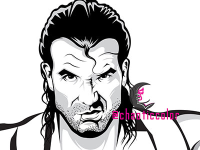 WIP The bad guy illustration razor ramon wrestling wwe