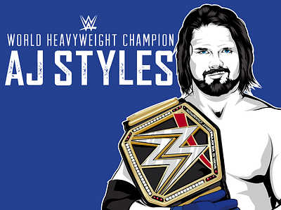 AJ Styles aj styles champion wrestling wwe