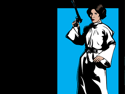 Princess Leia illustration princess leia star wars