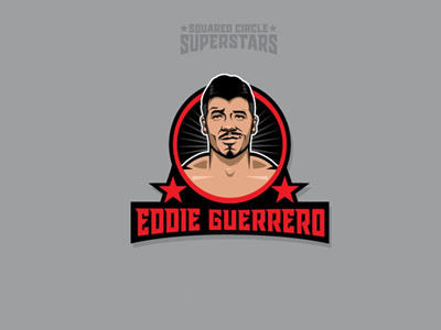 Squared Circle Superstars: Eddie Guerrero eddie guerrero illustration portrait vector wrestling