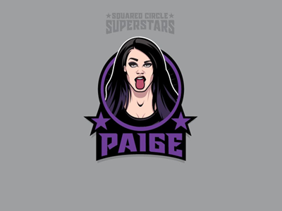 Squared Circle Superstars: Paige illustration paige portrait vector wrestling wwe
