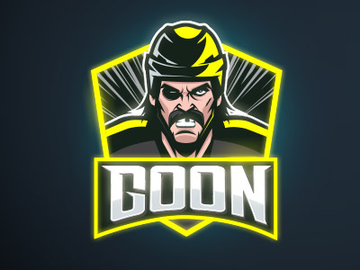 Goon goon hockey illustration sports