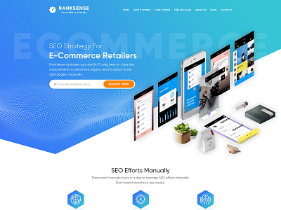 RankSence design ecommerce illustration retailer seo strategy technology