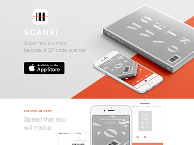 ScanVi app design layout ui ux web layout website