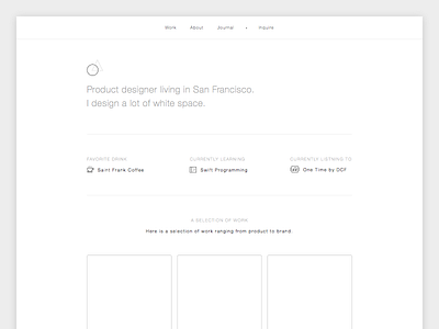 Minimal Layout Obsessions clean layout minimal web website white