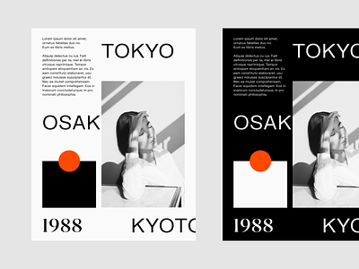 Tokyo, Osaka, Kyoto Poster clean design editorial editorial layout minimal poster poster design